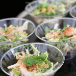 Shrimp coctail, celeriac and pink peppercorns / Savoy Grill (Taste of London 2013)